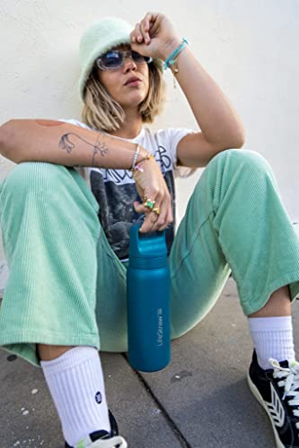 Go Series Insulated Stainless Steel Water Filter Bottle for Travel and Everyday Use Removes Bacteria