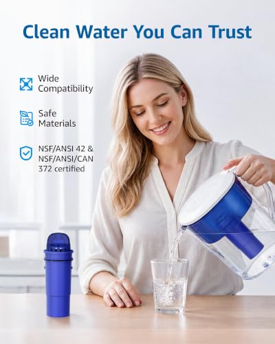 Pitcher Water Filter Replacement for Pur® Filters (4 Count)