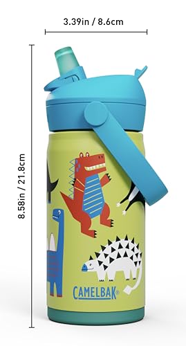 Thrive Flip Straw Kids Stainless Steel Bite Valve Water Bottle