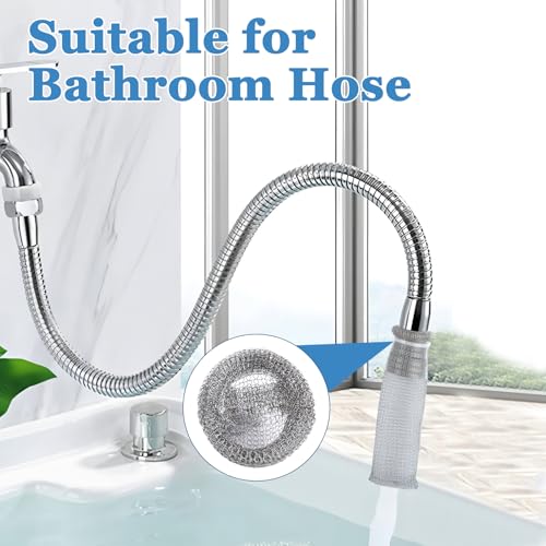 24 Pieces Stainless Steel Lint Traps for Washing Machine Hose