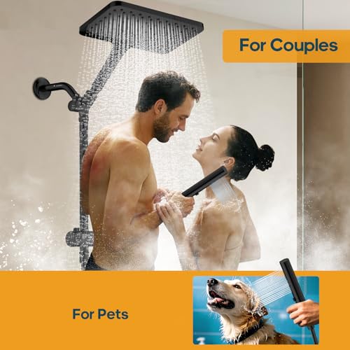 High Pressure Rain Shower Head with Handheld
