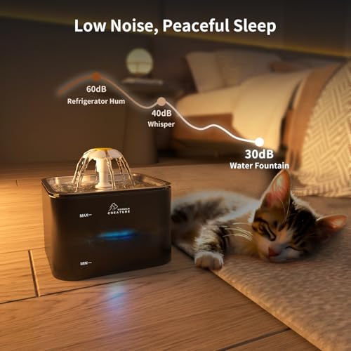 Crystal Cat Water Fountain Stainless Steel Lid