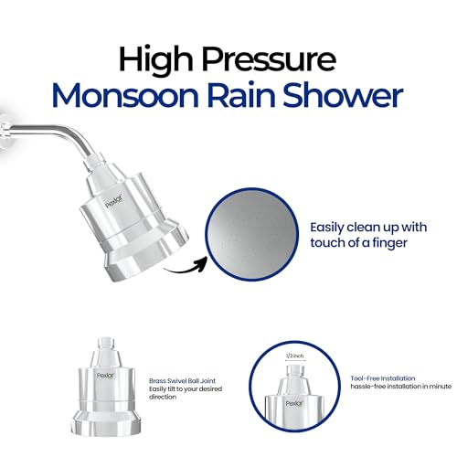Multi Stage Shower Head Filter for Hard Water