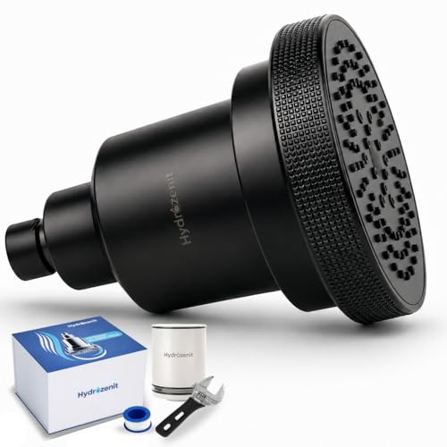 Filtered Shower Head Black