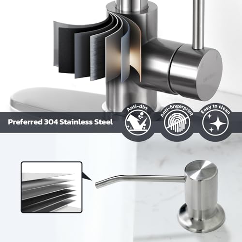 Kitchen Faucet with Soap Dispenser