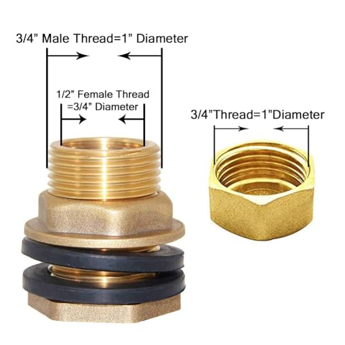 Brass Bulkhead Fitting with Plug 1