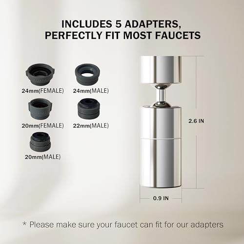 360° Swivel Faucet Aerator Sink Extender