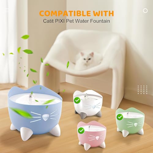 20 Pack Pet Fountain Filters for Catit PIXI Cat Drinking Fountain (20 Count)