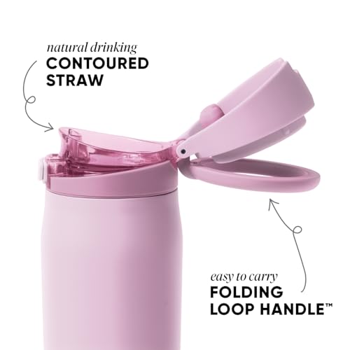 Water Bottle with Straw & Handle