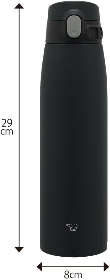 Zojirushi SM-VS95-BA Water Bottle, One-Touch Stainless Steel Mug, Seamless, 32.4 fl oz (950 ml), Black