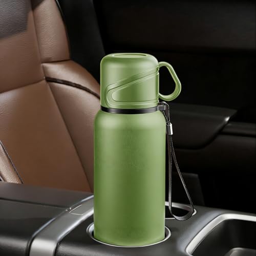 Double wall vacuum Leakproof stainless steel wide mouth insulated water bottle;tea tumbler with infuser