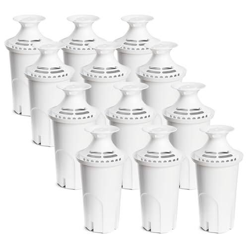 Water Filter Replacement Compatible with Brita Water Pitcher and Dispensers (12 Count)
