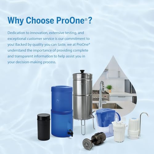 G-Series 7-Inch Gravity Filter Replacement 2-Pack - Universally Compatible with Gravity Water Filtration Systems - NSF/ANSI Certified to Reduce Lead, Microplastics, & Total PFAS (2-Pack)
