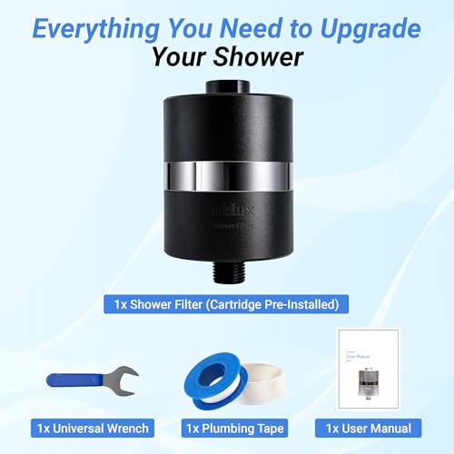 NSF ANSI 177 Tested Titanium Shower Water Filter for Hard Water