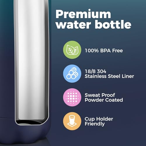 17oz Insulated Stainless Steel Water Bottle