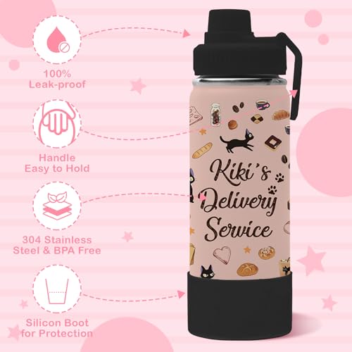 18oz Kikis Delivery Service Water Bottle with 2 Lids