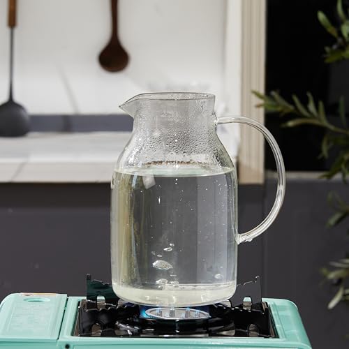 68 Oz Borosilicate Glass Pitcher with Lid