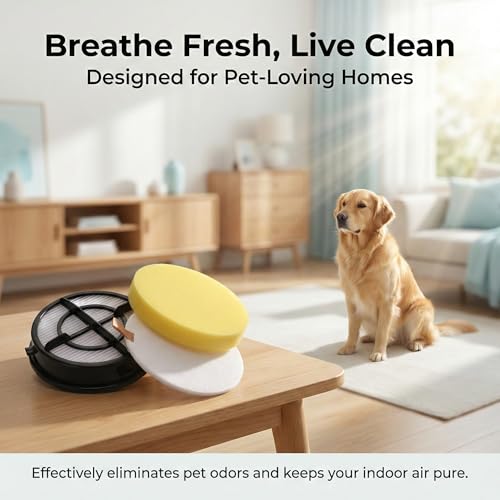 2Pack 16871 16881 Filters for Bissell Pet Hair Eraser Febreze Upright Vacuum Cleaners Replacements Model 1650 Series (2 Count)
