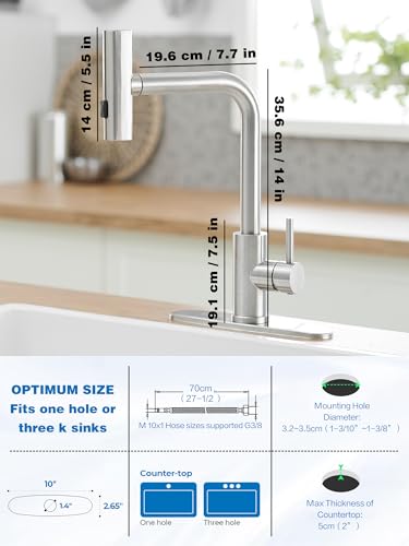 Kitchen Faucets with Pull Down Sprayer