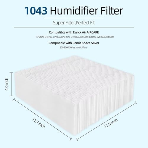 2 Pack 1043 SuperWick Humidifier Filter Replacement for Essick AirCare EP9500 EP9700 EP9800 EP9R500 EP9R800 821000 826000 826800 831000 (2 Count)