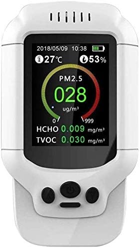 Air Quality Monitor, Formaldehyde Detector, Temperature & Humidity Meter, Pollution Tester, Sensor; Detect PM2.5/PM10/PM1.0 Micron Dust, Test Indoor TVOC Volatile Organic Compound Gas; eBook
