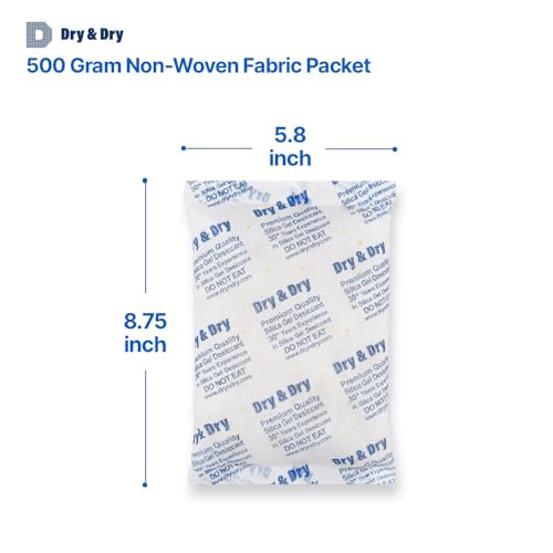 500 Gram [12 Packs] Orange Indicating Mixed Silica Gel Packets Siilca Gel Desiccant
