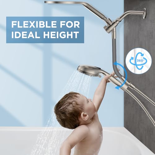 Dual Handheld Shower Head Combo
