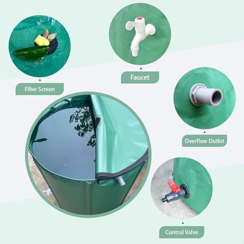 53 Gallon Collapsible Rain Water Barrel