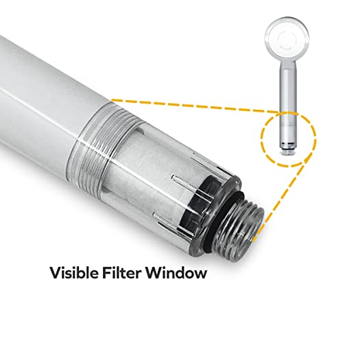 Visible Filtered Shower Head LITE Sediment Filter with High Pressure NSF Certified Korea
