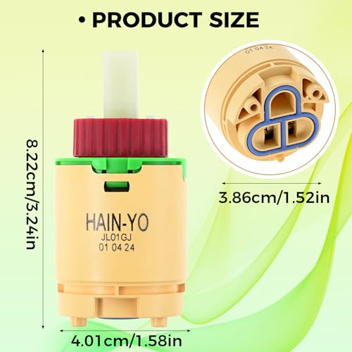 HJ-40(JL01GJ) 40mm Shower Cartridge Replacement for Most Brands Tub Valve