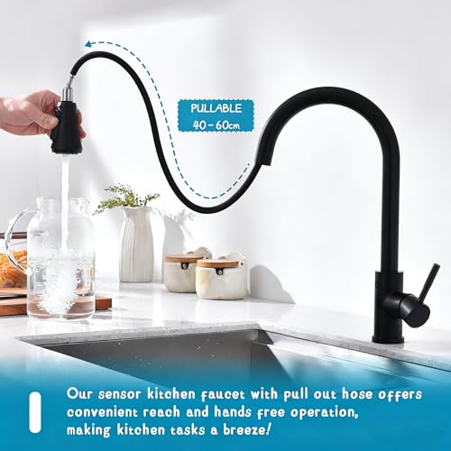 Touchless Kitchen Faucet with Pull Down Sprayer