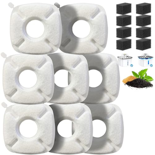 8 Pack Cat Water Fountain Filter Compatible with 67 (8 Count)