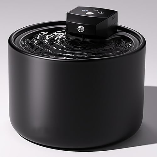 Cordless Ceramic Cat Water Fountain 101.45oz (101.45 Fl Oz)