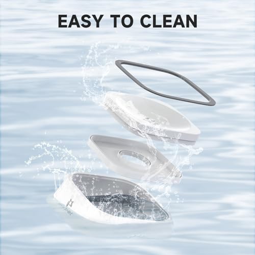 White 35oz 1L No Spill Dog Cat Bowl Anti Slip Travel Dispenser