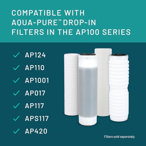 3M Aqua Pure Whole House Std. Dia. Stainless Steel Filter Housing SST1HA. Heavy Duty Construction