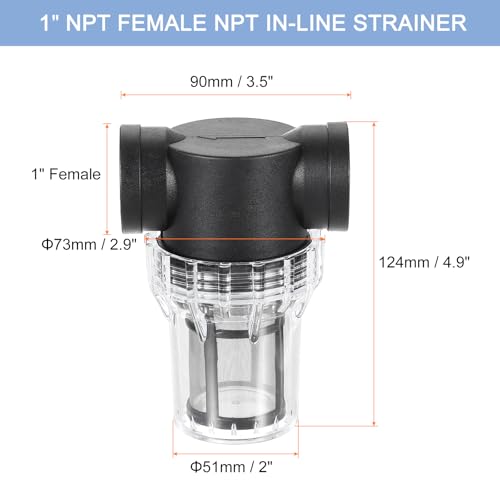 Pressure Washer Filter 1" NPT Female Thread