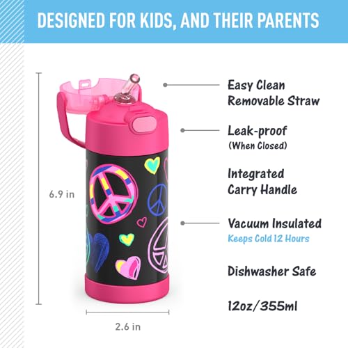 FUNTAINER Water Bottle with Straw