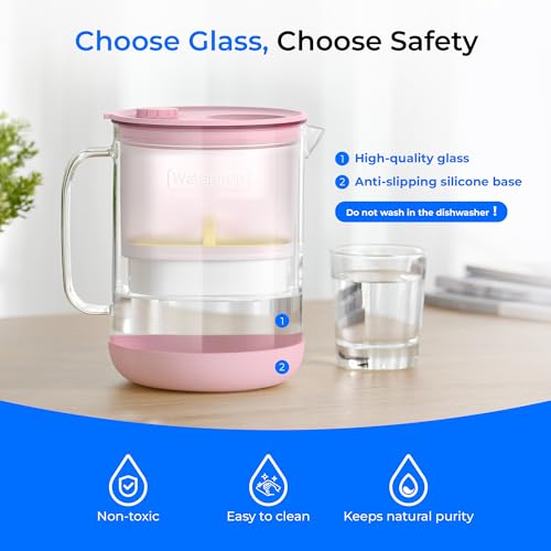 PT 72P Glass Water Filter Pitcher