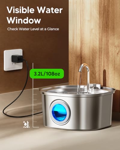 Stainless Steel Cat Water Fountain