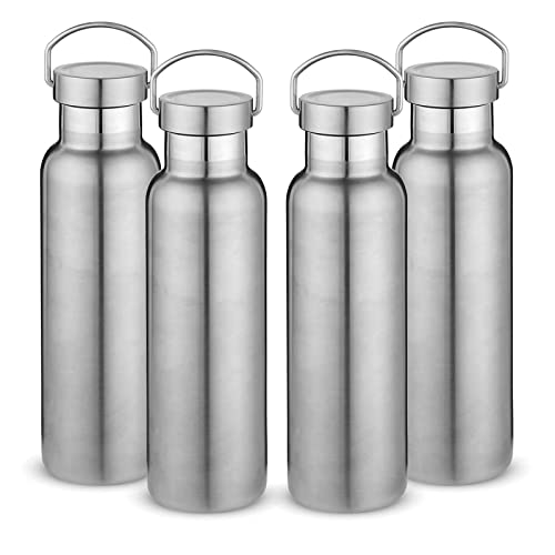 20 oz Insulated Water Bottles Bulk 4 Pack (4 Count)