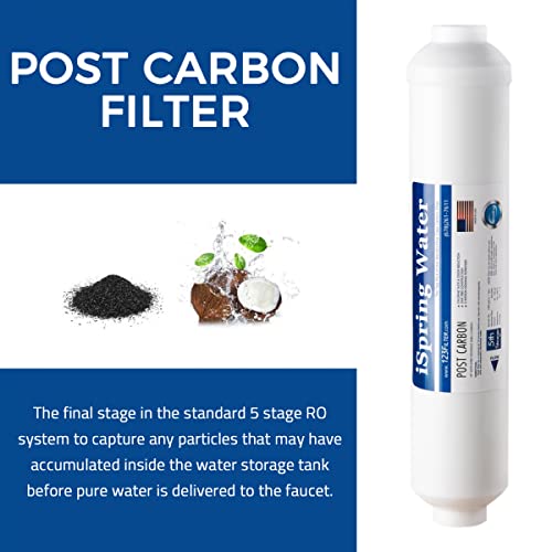 FT15US Inline Post Carbon Replacement Water Filter Cartridge for RO100