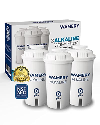 Alkaline Pitcher Water Filter Replacement for Brita Pitchers (3 Count)