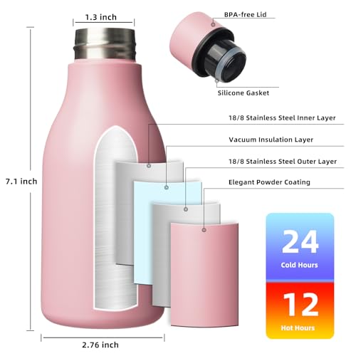 12oz Insulated Water Bottle