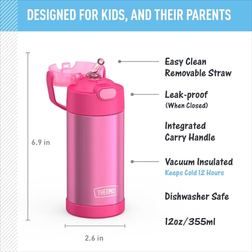 FUNTAINER Water Bottle with Straw