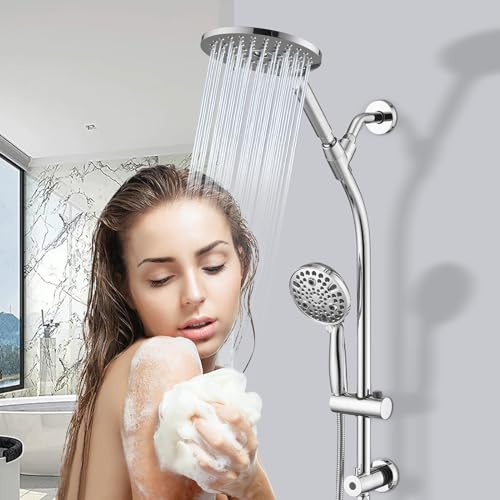 High Pressure Shower Head with Handheld Shower
