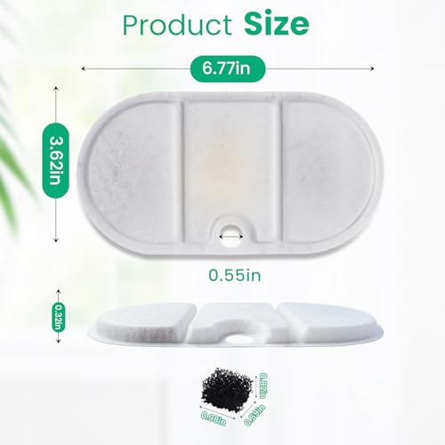 24 Pcs Cat Water Fountain Replacement Filters
