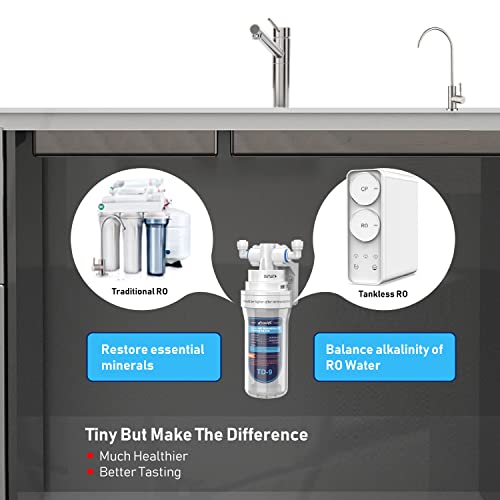 TD 9 Alkaline Remineralization Under Sink Inline Water Filter