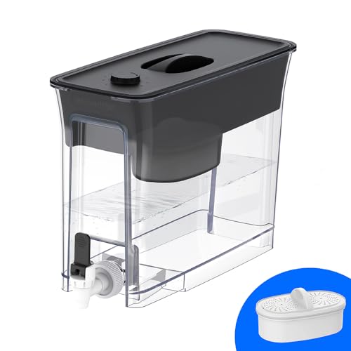 WFD-40L-L Water Filter Dispenser, 35-Cup Large Capacity, Black