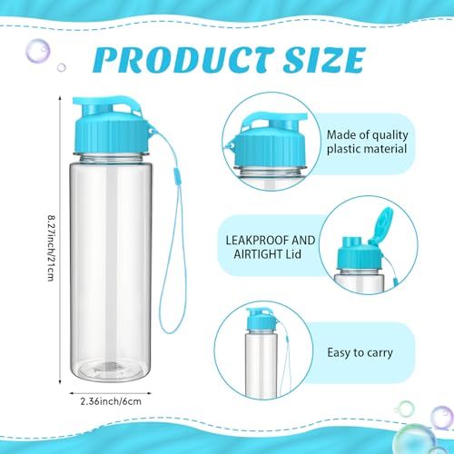 20 Pcs 17 Oz Plastic Water Bottles Bulk Sports