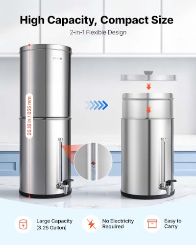 Gravity fed Water Filter System